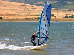 Windsurf en el pantano del Ebro